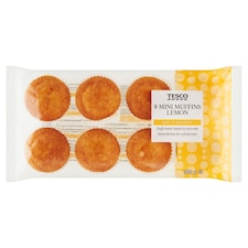Tesco Mini mafiny s citrónovou príchuťou 180 g