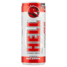 Hell Strong Red Grape energetický nápoj 250 ml