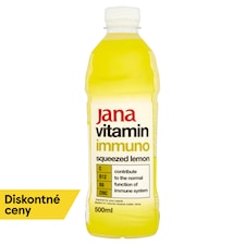 Jana Vitamin Immuno nízkoenergetický nesýtený nápoj s arómou citróna 500 ml