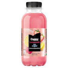 Cappy Lemonade No Sugar Lemon & Strawberry 400 ml