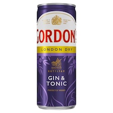Gordon's London Dry Gin & Tonic sýtený alkoholický miešaný nápoj 250 ml