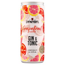 Dynybyl Gin & Tonic grapefruit miešaný alkoholický nápoj sýtený 250 ml