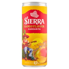 Sierra Miešaný alkoholický nápoj s tequilou a príchuťou manga sýtený 250 ml