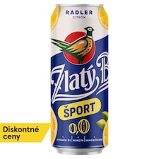 Zlatý Bažant Radler 0,0% Šport Citrón plechovka 500 ml