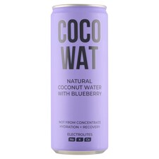 Coco Wat Miešaný nealkoholický nápoj z kokosovej vody a čučoriedkovej šťavy 325 ml