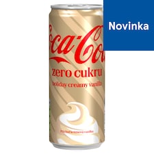 Coca-Cola Zero cukru Holiday Creamy Vanilla 330 ml