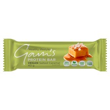 Gam's Vegánska proteínová tyčinka s príchuťou slaný karamel a arašidovým maslom v horkej poleve 40 g