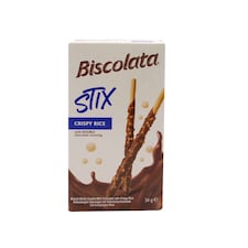 Biscolata Stix sušienkové tyčinky máčané v mliečnej čokoláde s chrumkavou ryžou 34 g
