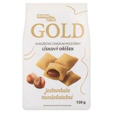 Bona Vita Gold Kukuričné vankúšiky s lieskovoorieškovou náplňou 150 g