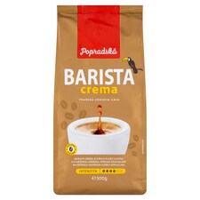 Popradská Barista Crema pražená zrnková káva 500 g