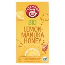 Teekanne Bio ovocno-bylinný čaj s arómou citróna a granulátom manukového medu 18 x 2,25 g (40,5 g)