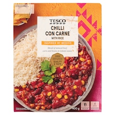 Tesco Chilli Con Carne paradajková omáčka s mletým hovädzím mäsom 400 g