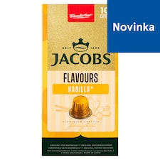 Jacobs Espresso Vanilla pražená mletá káva s vanilkovou arómou v kapsulách 10 ks 49 g
