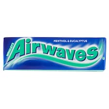 Wrigley's Airwaves Menthol & Eucalyptus žuvačka bez cukru s mentolovou príchuťou 10 ks 14 g