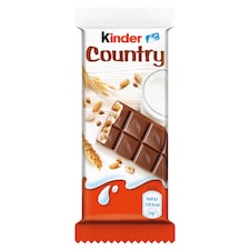Kinder Country mliečna čokoláda s mliečnou náplňou a cereáliami 23,5 g
