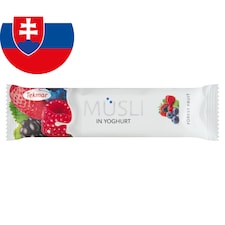 Tekmar Müsli tyčinka s príchuťou lesného ovocia v poleve s jogurtom 30 g