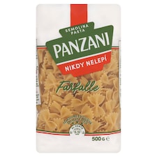 Panzani Farfalle cestoviny semolinové sušené bezvaječné 500 g