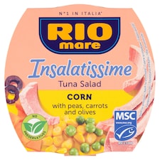 Rio Mare Insalatissime Hotový pokrm z kukurice, zeleniny a tuniaka 160 g