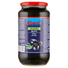 Giana Čierne olivy bez kôstky v slanom náleve 880 g