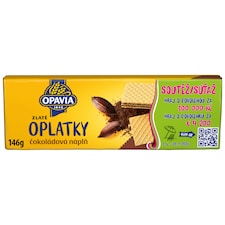 Opavia Oplátky Zlaté čokoládová náplň 146 g