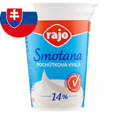 Rajo Smotana pochúťková kyslá 14 % 180 g