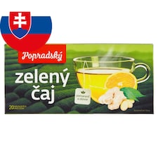 Popradský Zelený čaj pomaranč a zázvor 30 g