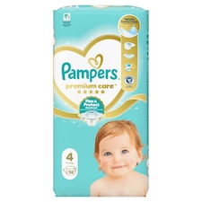 Pampers Premium Care Veľkosť 4, 52 Plienok, 9kg-14kg