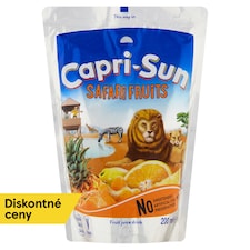 Capri-Sun Safari Fruits nesýtený nealkoholický ovocný nápoj 200 ml