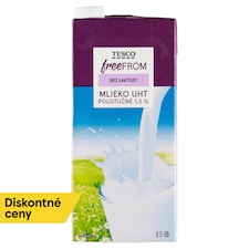 Tesco Free From Mlieko UHT polotučné 1,5% bez laktózy 1 l