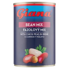 Giana Fazuľový mix s cícerom v slanom náleve 400 g