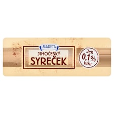 Madeta Jihočeský syreček polomäkký zrejúci nízkotučný syr slaný 90 g