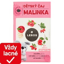 Leros Detský čaj malinka 20 x 2 g (40 g)