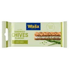 Wasa Ražné knäckebroty s náplňou s príchuťou syra a pažítky 2 ks 37 g