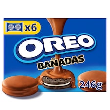 OREO kakaové sušienky s náplňou v čokoládovej poleve 2 sušienky v 6 malých baleniach 246 g