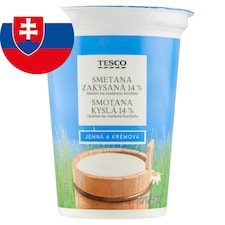 Tesco Kyslá smotana 14% 375 g