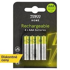 Tesco Home Nabíjacie batérie AAA 4 ks
