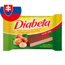 Diabeta oblátka lieskovooriešková máčaná