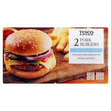 Tesco Burger z bravčového mäsa so syrom Gouda 2 x 159 g