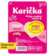 Karička Eidam 45 % plátky klasik 100 g