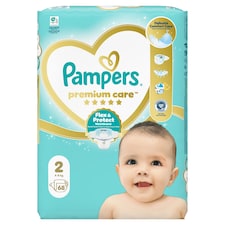 Pampers Premium Care Veľkosť 2, 68 Plienok, 4kg-8kg