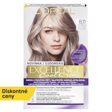 L'Oréal Paris Excellence Cool Creme permanentná farba na vlasy 8 .11 Ultra popolavá svetlá blond