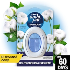 Ambi Pur Bathroom Cotton Fresh,Nepretržitý Osviežovač Vzduchu,Odstránenie A Prevencia Zápachu,1Kusov