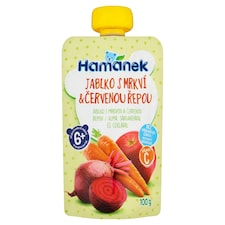 Hamánek Dojčenská výživa jablko s mrkvou a červenou repou 100 g