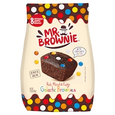 Mr. Brownie Galactic Brownies pečivo s kakaovou príchuťou a s dražé 8 x 25 g (200 g)
