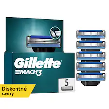 Gillette Mach3 Náhradné Holiace Hlavice pre Mužov, Gillette Náhradné Holiace Hlavice s 3 Čepieľkami