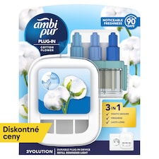 Ambi Pur 3Volution Štartovacia Súprava Elektrického Osviežovača Vzduchu Cotton 20ml