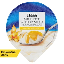 Tesco Mliečny ryžový dezert s polevou s vanilkovou príchuťou 200 g