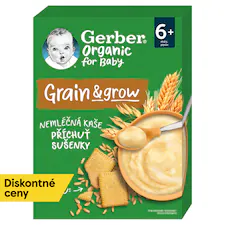 GERBER Organic nemliečna kaša s príchuťou sušienky 200 g