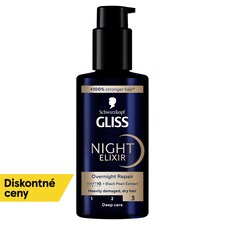 Schwarzkopf Gliss Night Elixir Overnight Repair nočný elixír na vlasy 100 ml