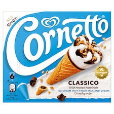 Cornetto Classico zmrzlina 6 x 90 ml